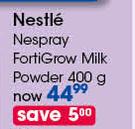 Nestle Nespray Forti Glow Milk Powder-400g Each