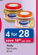 Purity First Foods-4 x 80ml