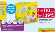 Clicks Made 4 Baby Dryprotect Disposable Nappies Value Pack-Each