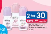 Oh So Heavenly Roll On Anti-Perspirant-2 x 50ml
