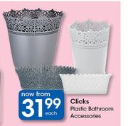 Clicks Plastic Bathroom Accessories-Each