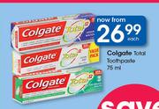 Colgate Total Toothpaste-75ml Each