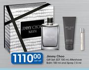 Jimmy Choo Gift Set: EDT 100ml, Aftershave Balm-100ml & Spray-7.5ml-Per Set
