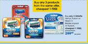 Gillette Venus,Fusion Or Mach 3 Blades 4 Pack Or 8 Pack-Per Pack