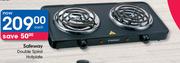 Safeway Double Spiral Hotplate-Each