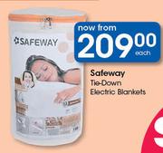Safeway Tie Down Electric Blankets-Each