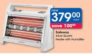 Safeway 4 Bar Quartz Heater With Humidifier