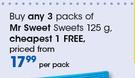 Mr Sweet Sweets 125g-Per Pack
