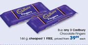 Cadbury Chocolate Fingers 144g-Each