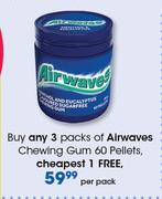 Airwaves Chewing Gum 60 Pellets-Per Pack