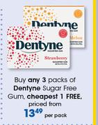 Dentyne Sugar Free Gum-Per Pack
