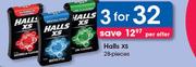 Halls XS-3x28 Pieces Per Offer
