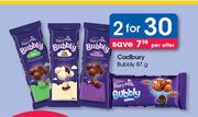 Cadbury Bubbly-2x87g Per Offer
