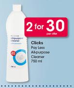 Clicks Pay Less All-Purpose Cleaner-2x750ml Per Offer