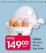 Clicks Pay Less Plastic Egg Boiler-Each