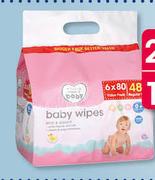 Clicks Made 4 Baby 80 Baby Wipes-Each