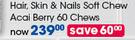 GNC Women's Hair, Skin & Nails Soft Chew Acai Berry Chews-60's Per Pack