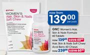 GNC Women's Hair, Skin & Nails Formula Tablets-60's Per Pack