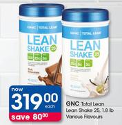 GNC Total Lean Shake 25, 1.8lb Various Flavours-Each