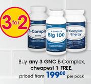 GNC B-Complex-Per Pack