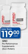 GNC Pro Performance Supplements(Excl. Protein)-Each