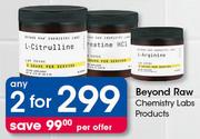 Beyond Raw Chemistry Labs Products-For 2