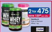 Nutritech Pure Or Premium Whey-2 x 1Kg