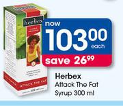 Herbex Attack The Fat Syrup-300ml Each