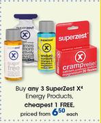 Super Zest X4 Energy Products-Each