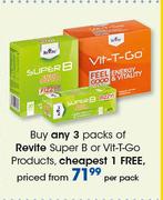 Revite Super B Or Vit-T-Go Products-Per Pack