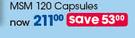 OsteoEze MSM Capsules-120's