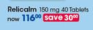 Relicalm 150mg Tablets-40's