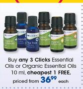 Clicks Essential Oils Or Organic Essential Oils-10ml Each