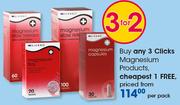 Clicks Magnesium Products-Per Pack
