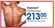 Transact Patches-10's Per Pack