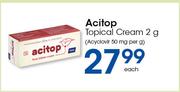 Acitop Topical Cream 2g(Acyclovir 50mg Per g)-Each