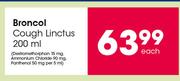 Broncol Cough Linctus-200ml Each