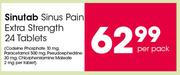 Sinutab Sinus Pain Extra Strength Tablets-24's Per Pack