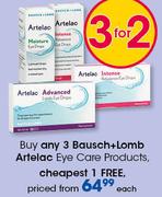 Bausch+Lomb Artelac Eye Care Products-Each