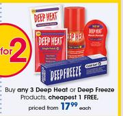 Deep Heat Or Deep Freeze Products-Each