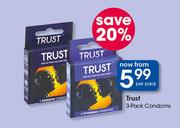 Trust 3 Pack Condoms-Per Pack