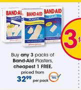 Band Aid Plasters-Per Pack