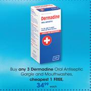 Dermadine Oral Antiseptic Gargle & Mouthwashes-Each