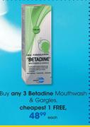 Betadine Mouthwash 7 Gargles-Each