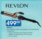 Revlon Pro Collection Salon Long Lasting Curls And Waves Curling Iron-Each
