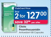 Clicks Proanthocyanidin Antioxidant 60 Capsules-For 2