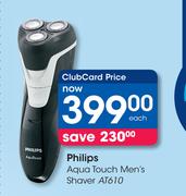 Philips Aqua Touch Men's Shaver AT610-Each