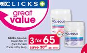 Clicks Aqueous Cream (Excl. Banded Packs Of Pay Less)-3x500ml Per Offer
