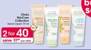 Clicks SkinCare Collection Hand Cream-2x75ml Per Offer