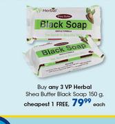 VP Herbal Shea Butter Black Soap-150g